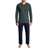 Tom Tailor Pyjama in Grün/Dunkelblau | Gr.: L