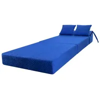 Stillerbursch Schlafsofa Schlafsessel Klappmatratze Conforto mit Kopfteil Blau, relax Sessel 1 Teile, Made in Germany H3 hochwertiger Bezug sorgfältige Verarbeitung blau