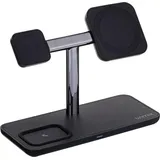 UNITEK P1212A, Freistehend, ABS, Schwarz, Silber, Kontakt, Tisch, 15 W), - Schwarz/Silber