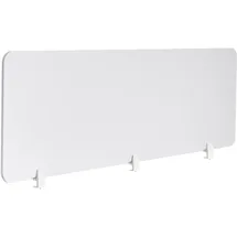 Beliani Schreibtischtrennwand Split 180 x 50 cm Cremeweiß