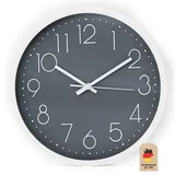 Intirilife Wanduhr 30 cm grau