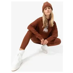 Super.Natural W Snow CAT Hoodie horn brown/various (91B) L