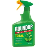 Roundup Unkrautfrei TOTAL, 1 Liter Sprühflasche, Unkrautvernichter, zur Bekämpfung von Unkräutern, Gräsern und Moos, Grün