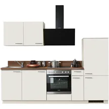 kochstation Küchenzeile KOCHSTATION KS-Scafa 260 cm beige