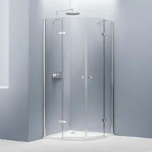 Bernstein EX406 Runddusche mit Drehtür 90 x 195 cm Echtglas