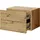 Stella Trading Livetastic Nachtschrank, Eiche Artisan, Holzwerkstoff, 2 Schubladen, 42x28x30 cm hängend, Schlafzimmer, Nachttische