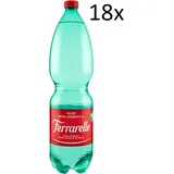 18x Ferrarelle Minerale Effervescente Naturale Mineralwasser sprudelnd 1,5Lt