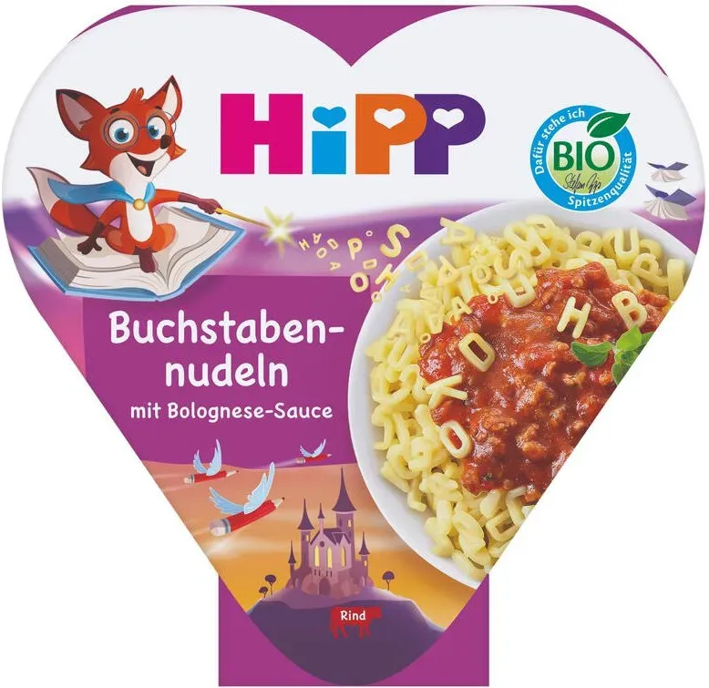 HiPP Kinderteller Nudel-ABC mit Bolognese-Sauce ab 1 Jahr 250 g