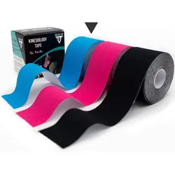 Kinesio Tapes - hautfreundliches Sport Tape in versch. Farben BLAU 00000