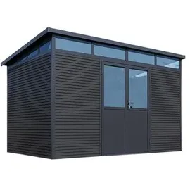 Weide Gartenhaus 3,38 x 2,18 m Anthrazit