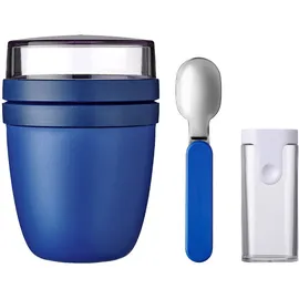 Mepal Ellipse Lunchpot + Faltbarer Löffel Vivid Blue
