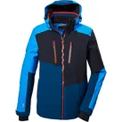 Skijacke KILLTEC "KSW 70 MN SKI JCKT", Herren, Gr. XXL, blau (himmelblau), Oberstoff: 100% Polyester, Futter: 100% Polyester, Wattierung: 100% Polyester (recycelt), sportlich, Jacken, Wasserdichte, atmungsaktive Herrenjacke mit Schneefang und Taschen