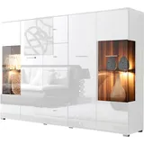 Höltkemeyer Highboard 188 x 133 x 37 cm Weiß