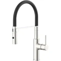 Lenz NALU nickel-matt – mit verstellbarer Geschirrbrause – einfache Installation und hochwertige Verarbeitung - 46070422
