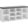VASAGLE Schuhbank 104 x 48 x 30 cm weiß