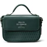 HARRY POTTER Half Moon Bay Umhängetasche – Proud Slytherin Taschen – House Pride – Schultasche, grün, 17x19x7cm