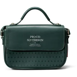 HARRY POTTER Half Moon Bay Umhängetasche – Proud Slytherin Taschen – House Pride – Schultasche, grün, 17x19x7cm