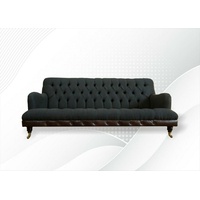 JVmoebel Chesterfield-Sofa, Chesterfield Schwarz Wohnzimmer Modern Design Couchen Sofa Luxus schwarz