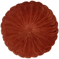  Kissen KANAN VELVET, Rostfarben - Ø 40 cm -