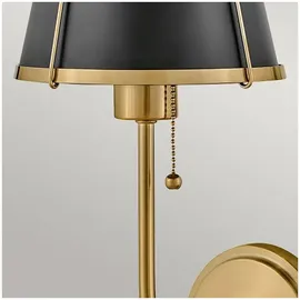 Elstead Lighting Clarke (HK-CLARKE1-BR-BK) Schwarz/Messing