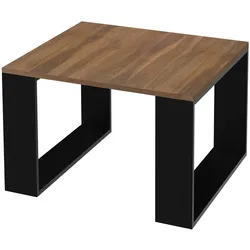 ML-Design Wohnzimmer Sofatisch Couchtisch Kaffeetisch Beistelltisch Schwarz Walnuss