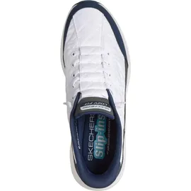 SKECHERS Contour Foam - Cozy Fit Herren Weiß/Blau 41,5