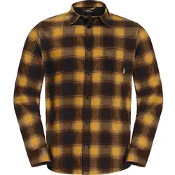 JACK WOLFSKIN Herren Hemd WANDERWEG SHIRT M, mustard, XXL