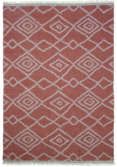 Outdoorteppich Rubik rot, Designer Kuatro Carpets, 0.5x160 cm