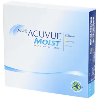 Acuvue Johnson & Johnson 1-Day Acuvue Moist (90er Packung) Tageslinsen (-0.75 dpt & BC 8.5) mit UV-Schutz