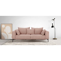 Guido Maria Kretschmer Home & Living Guido Maria Kretschmer Home&Living 2,5-Sitzer »BENTE«, mit schwarzen Metallfüßen rosa