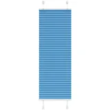 vidaXL Plissee Blau 45x100 cm Stoffbreite 44,4 cm Polyester