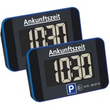 dnt Elektronische Parkscheibe ParkScreen mit Zulassung vom Kraftfahrt-Bundesamt, DNT000022 (2er-Set)