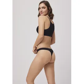 Ysabel Mora Tanga BASIC COLLECTION COTTON WITH LACE Schwarz M