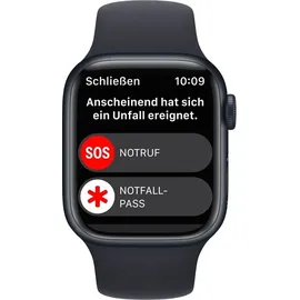 Apple Watch Series 8 GPS 41 mm Aluminiumgehäuse mitternacht, Sportarmband mitternacht