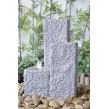 HEISSNER Gartenbrunnen Neptun 59 x 43 x 15/25/40 cm, grau