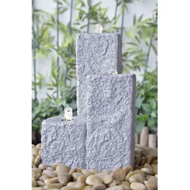 HEISSNER Gartenbrunnen Neptun 59 x 43 x 15/25/40 cm, grau