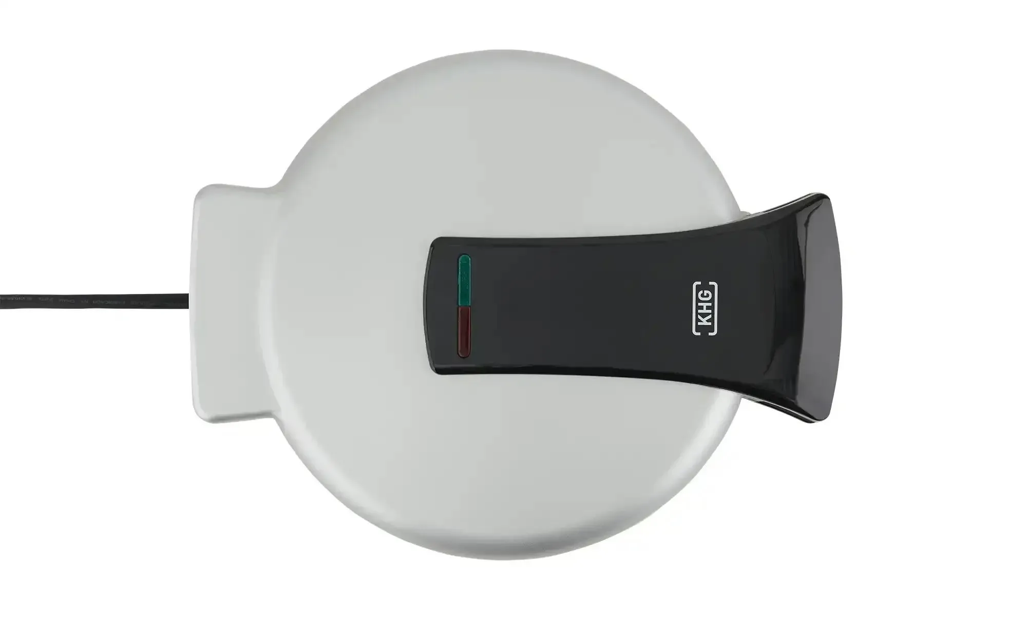 KHG Waffeleisen  WM-1000SIS , silber , Kunststoff,Metall lackiert , Maße (cm): B: 20,6 H: 7,5 T: 26.1