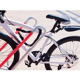 schulte-regalwelt Fahrradständer R5002 Bodenmontage 210 cm Silber