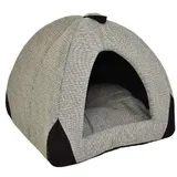 nanook shop nanook Hundehöhle Katzenhöhle M für Katzen und kleine Hunde Kuschelhöhle Kleintierhöhle Woody kuschelig 45 cm