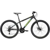 Bikestar Mountainbike, 21 Gang, Shimano, RD-TY300 Schaltwerk, Kettenschaltung, für Damen und Herren, Kettenschaltung, 74206233-38 schwarz 26 Zoll (66,04cm),