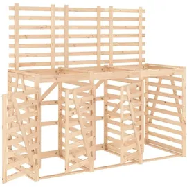 deluke Mülltonnenbox BOUMI 240 x 91,5 x 128,5 cm natur