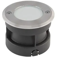 EVN LED Bodeneinbauleuchte Edelstahl 7,0 cm IP67 2,5W 3000K grau
