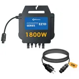 APsystems® Mikrowechselrichter EZID 1800W integriete WLAN & Bluetooth + 5m Netzanschlusskabel Betteri® BC01 auf Schuko für Balkonkraftwerk, 0% MwSt