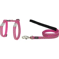 RedDingo Lime On Hot Katzengeschirr - Pink - 21-35x1.2