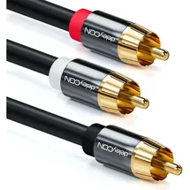 deleyCON Audiokabel Cinch-Stecker - Cinch-Stecker 10,0m (nicht verfügbar)