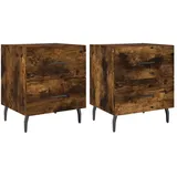 vidaXL Nachtschrank 40 x 35 x 47,5 cm Räuchereiche
