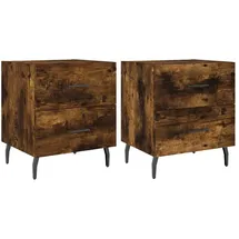 vidaXL Nachtschrank 40 x 35 x 47,5 cm Räuchereiche