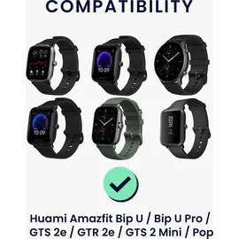 kwmobile USB Kabel Charger kompatibel mit Huami Amazfit Bip U / GTR 2e / GTS 2 Mini/Pop Ladekabel / Smart Watch Ersatzkabel / Fitnesstracker Aufladekabel in Schwarz
