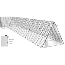 Vevor Hühnertunnel, 400 x 100 x 61,5 cm (L x B x H) Hühnerkäfig für den Hof, tragbare Hühnertunnel für draußen mit Eckrahmen, Hühnerstall-Auslauf, geeignet für Hühner, Enten, Kaninchen