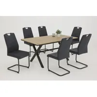 Hela Freischwinger »CHRISTINA«, (Set), 4 St., Webstoff, 1, 2